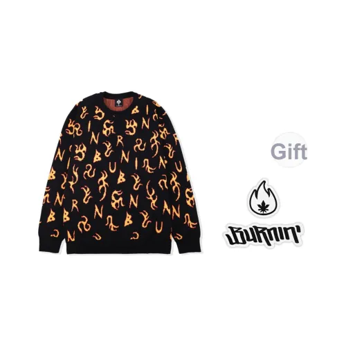 BURNIN Черный Унисекс Свитеры