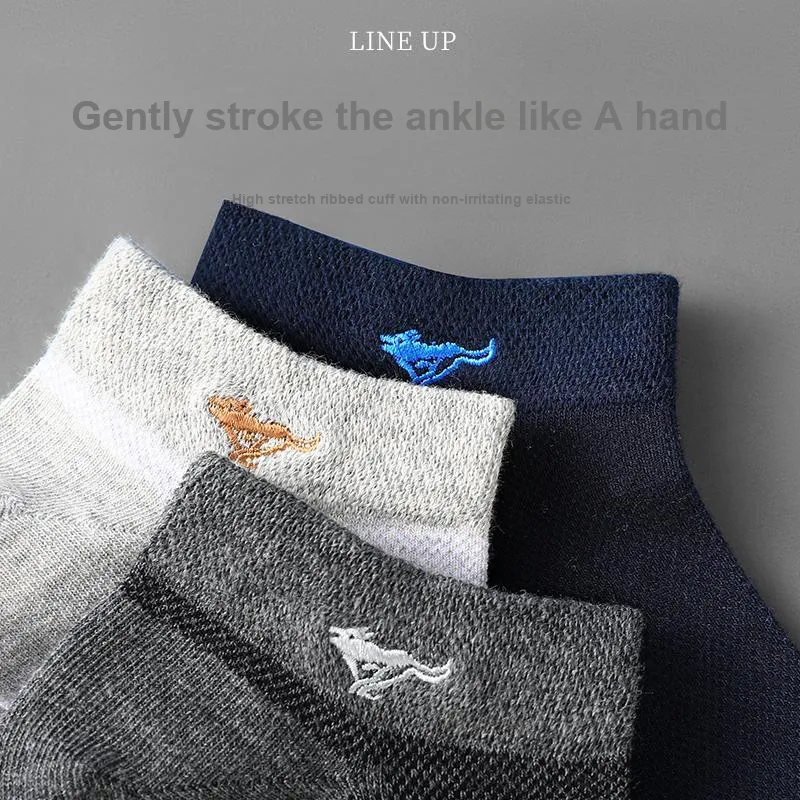 SEPTWOLVES Ankle Socks Summer Model Men's 6 Pairs Gift Box Sets+Shopping Bag-4