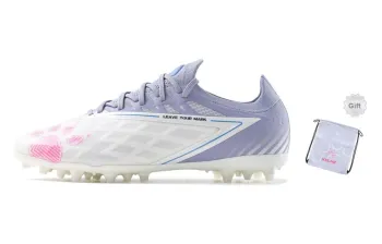 KELME Glimpse Soccer Shoes Unisex Low Top White Purple
