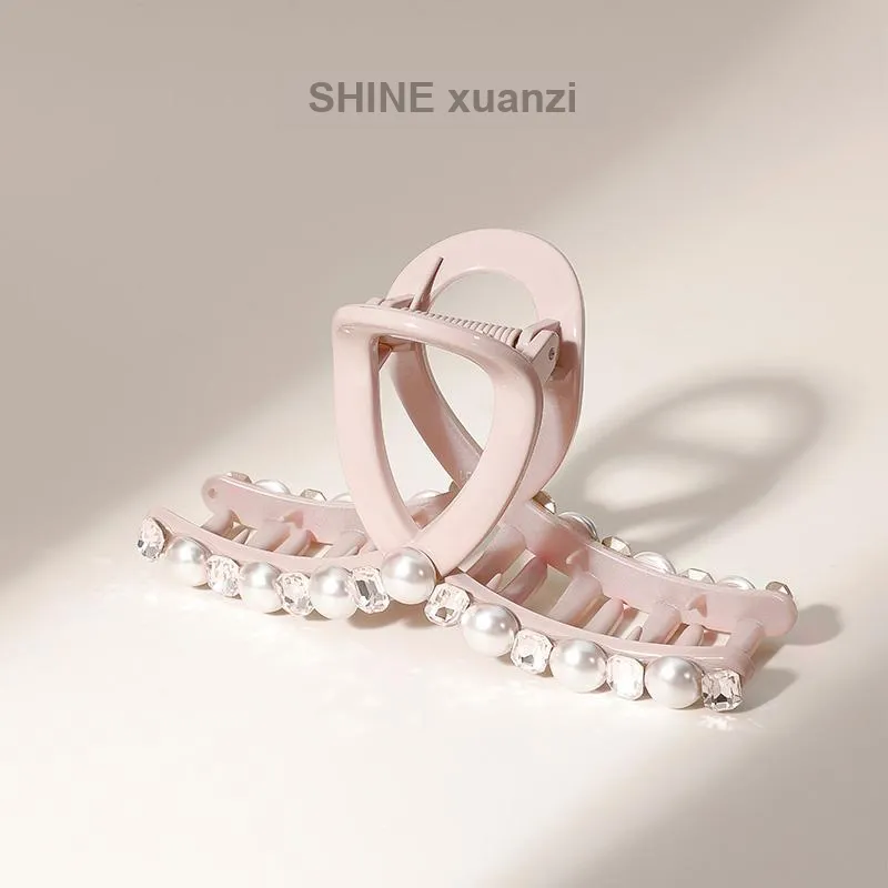 SHINE Acrylic, Crystal, Shell Pearl Hair Clips Women's-7