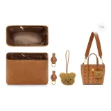 [Brown Style]Flannelette Liner+Abrasion-Resistant Buckle (Comes with Charm)