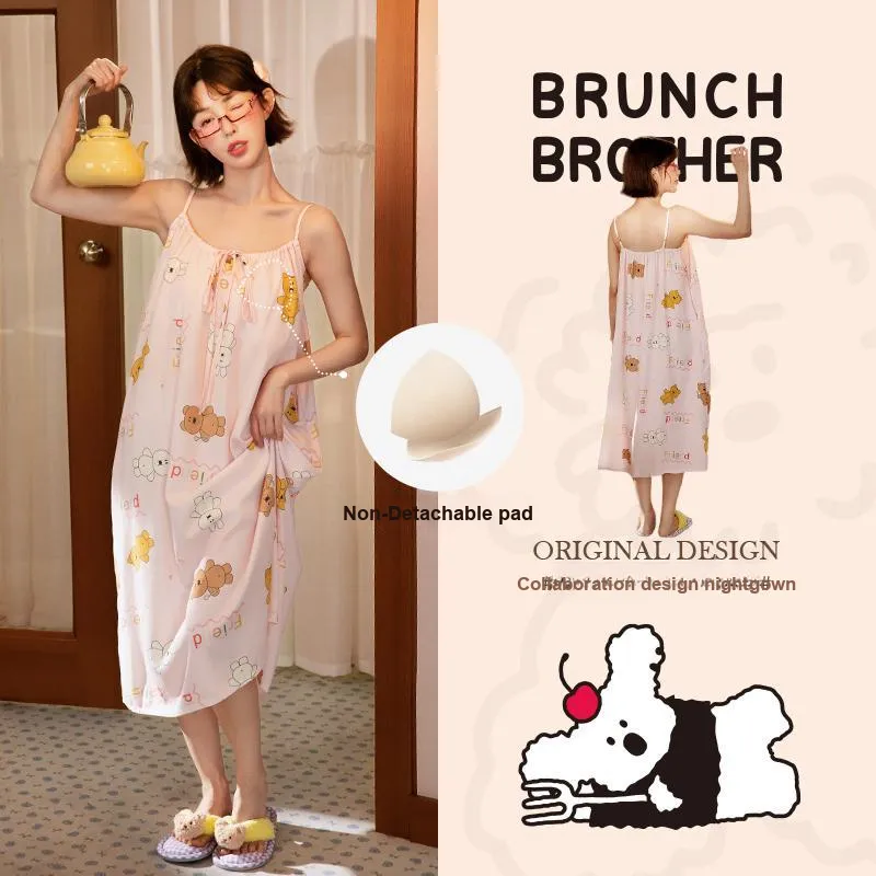 Gongdie x BRUNCH BROTHER Nightgown Women's-1
