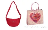Red, Comes with Valentine's Day Shopping Bag