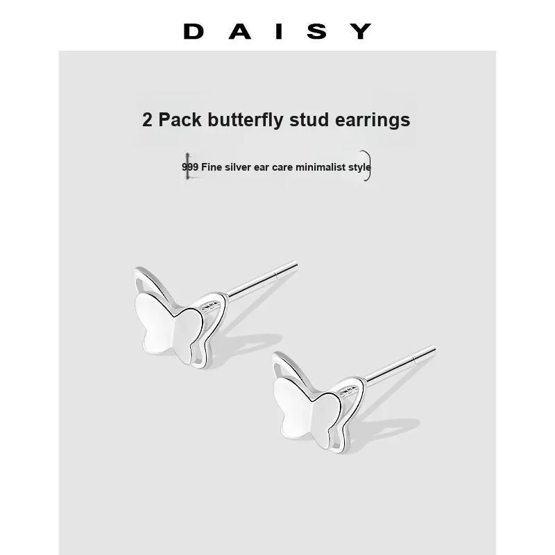 Daisy Dream Full Sterling Silver Stud Earrings Women's-2