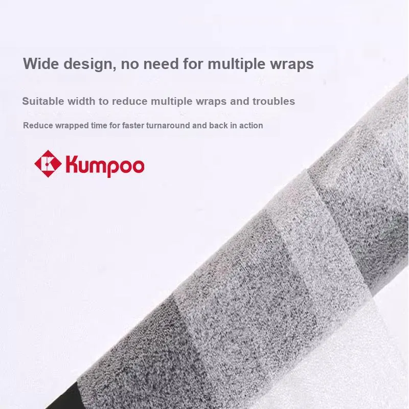 KUMPOO Badminton Grip Tape White Polyurethane Competition Training Thin 50MM*27M-2