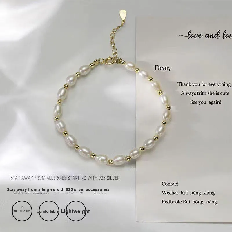 Andaozi Pearl Bracelets Women's-4