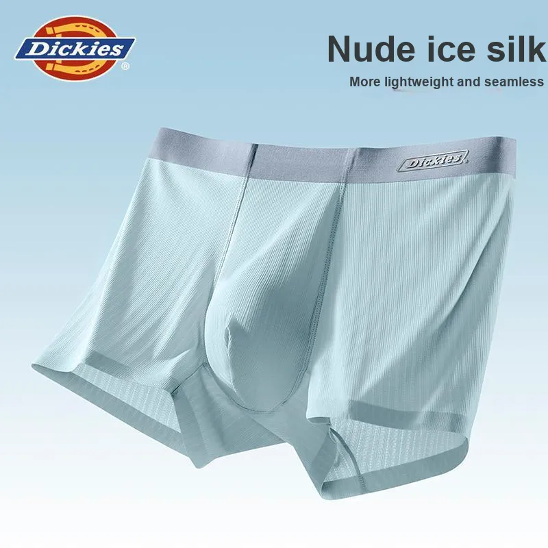 Dickies Underpants Men's Seamless Skin Friendly High Rebound Breathable Four Corner Pants, Box Combo Set-41