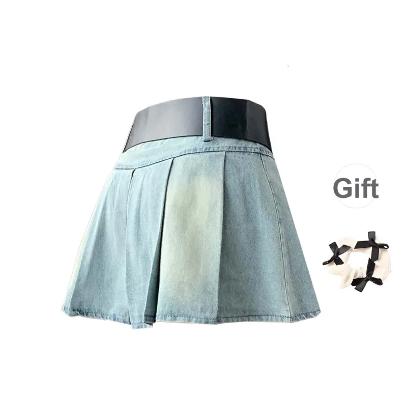 TURN UP Denim Short Skirts Women's-1