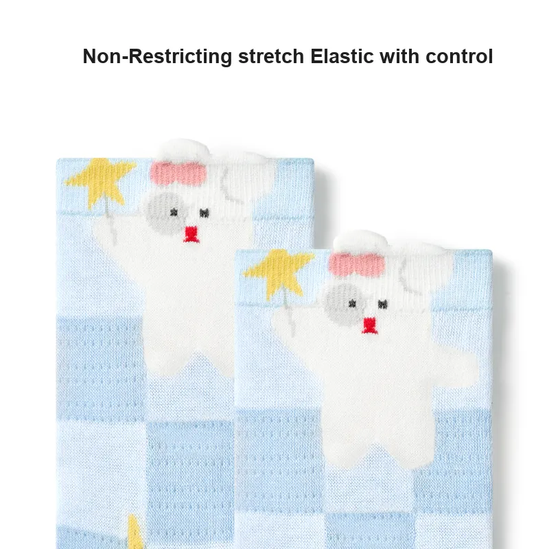 Primeet Mid Calf Socks Women's 5 Pack Cat And Dog Paradise-1