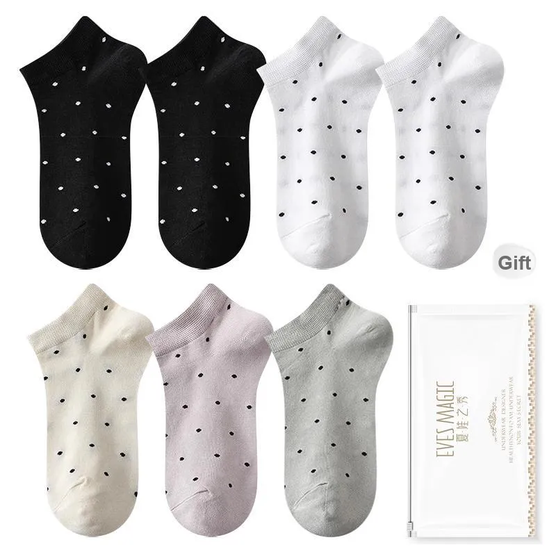 XIA.WA.ZHI.XIU Ankle Socks Women's Shopping Bag 7 Pack-0