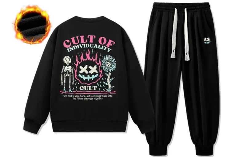 CULT OF INDIVIDUALITY Sweatshirt Sets Unisex-7