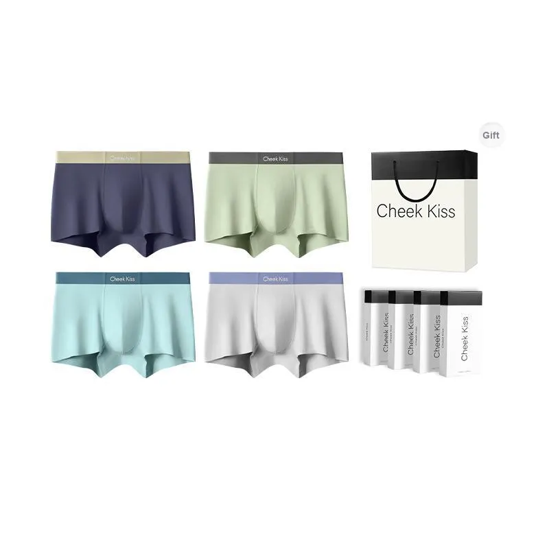 Cheekkiss Underwear Gift Box Men's Comfortable Seamless Boxer Briefs Premium Packaging-15