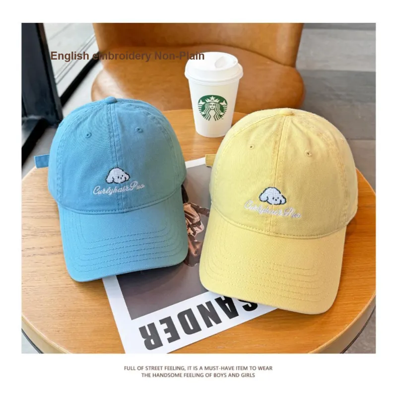 Gold Artist Cotton Baseball Caps Unisex Dopamine Dressing Color Scheme-3