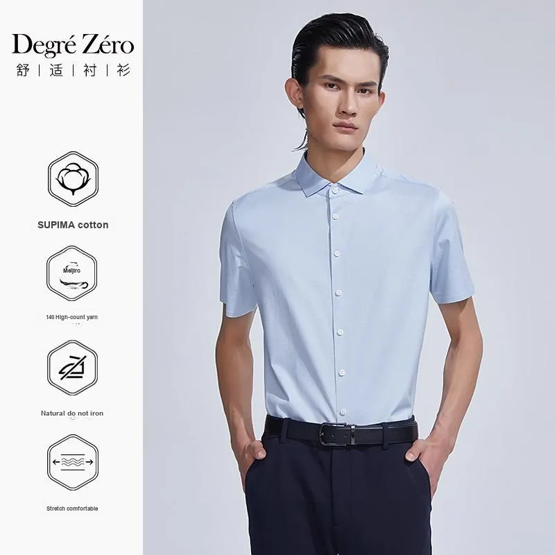 DEGRE ZERO Shirts Men Light Blue-1