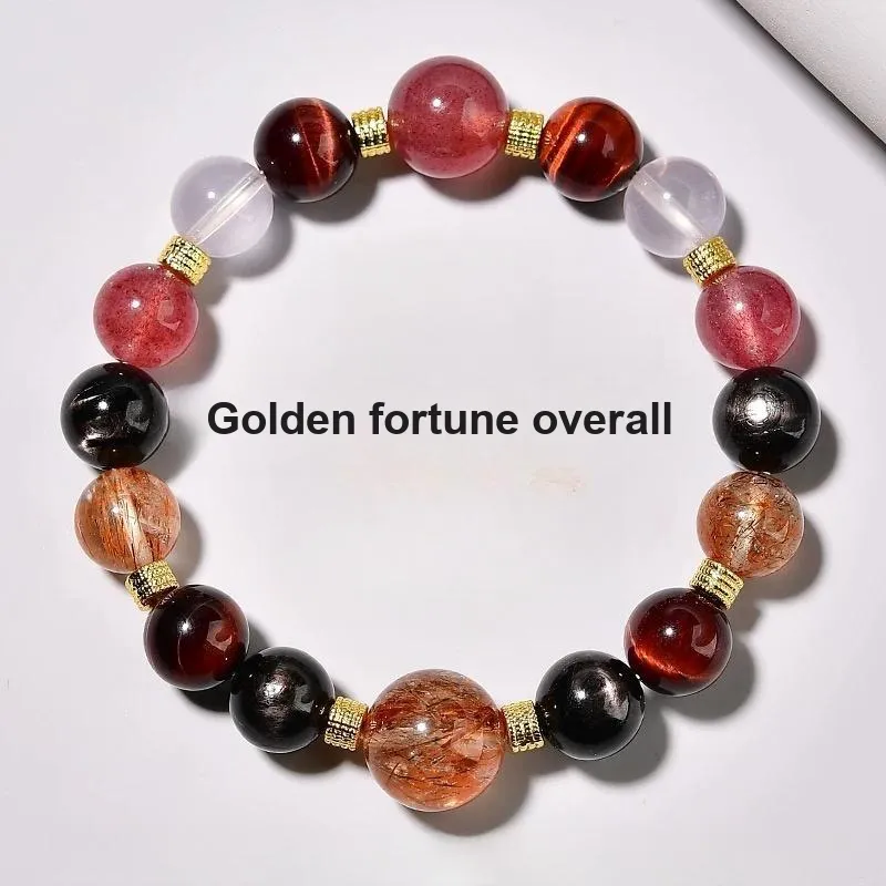 Harf Tiger's Eye Stone Jade Bracelets Unisex-2