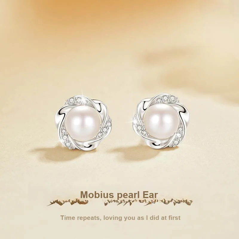 QUIET LOVE S925 Silver Stud Earrings Women's-2