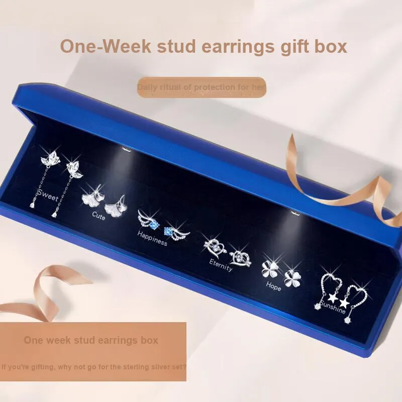 GAGA 999 Fine Silver Stud Earrings Women's-1