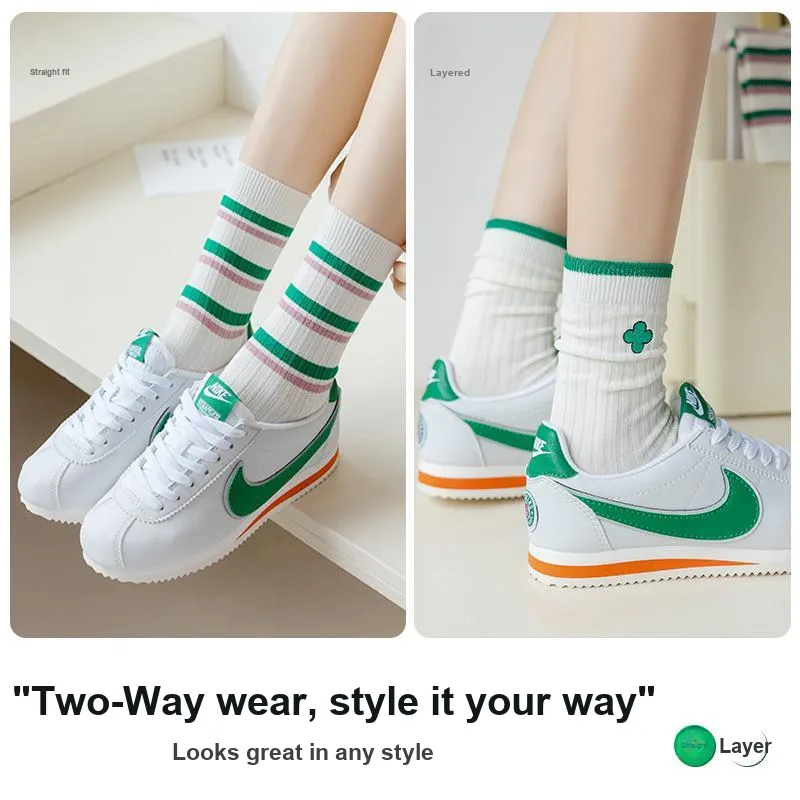JIAZINI Mid Calf Socks Unisex Combo Set-28