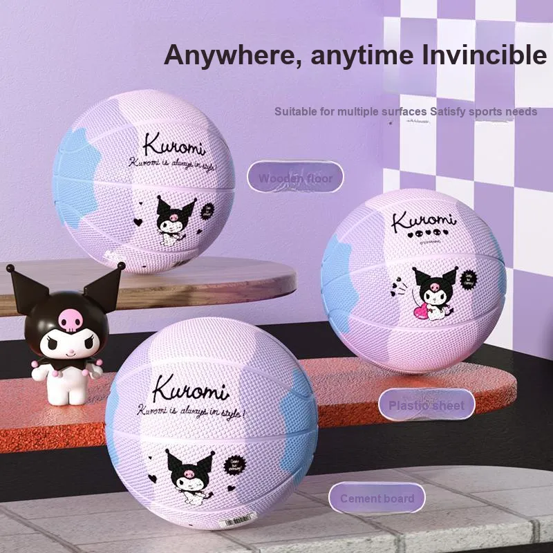 MESUCA x Sanrio Size 5 Indoor Outdoor Indoor Outdoor All Training Basketball Rubber Pink Purple-4