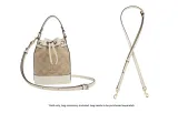 Coach Trumpets Ecru 1.1 Crossbody (Litchi Grain Gold-Tone Lock)