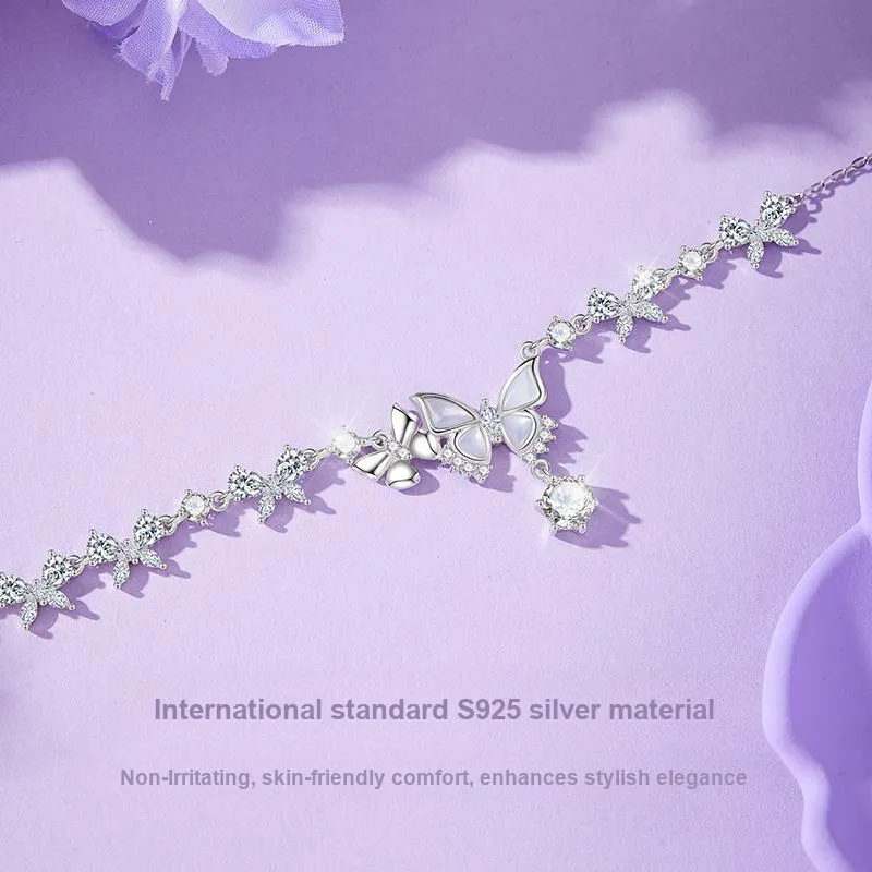 MOLADY S925 Silver Necklaces Women's-2