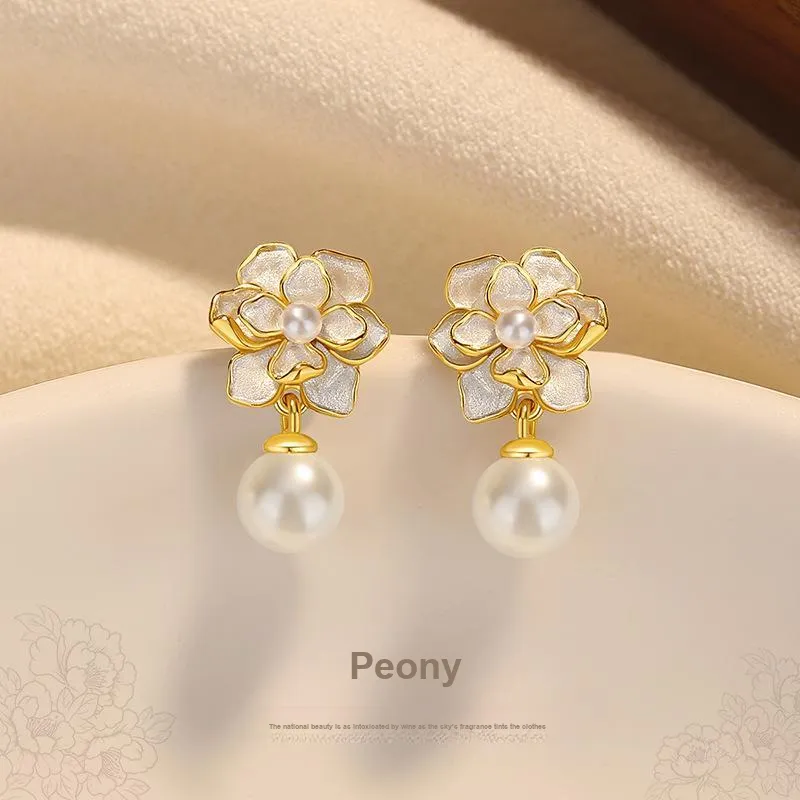 YINGNIXINDONG 925 Sterling Silver Stud Earrings Women's-11