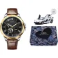 Black Dial Brown Leather Strap