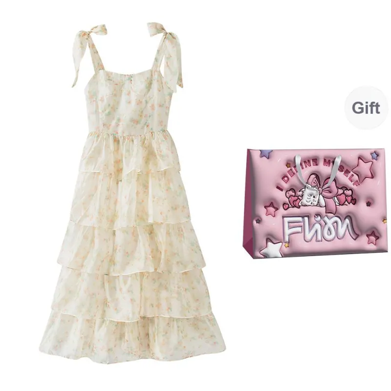 FLIM Slip Dresses Women's Apricot Blossom-6