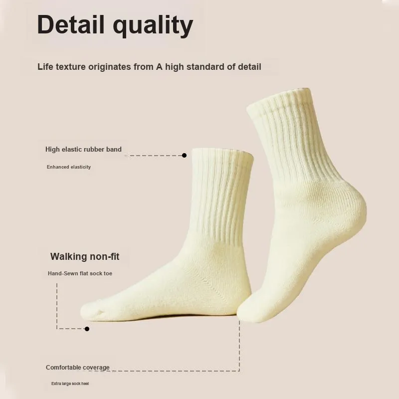 MIIOW Mid Calf Socks Women's 4 Pack-9