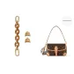 [Trumpets 2-Piece Set]Brown Acrylic Extender Chain+Abrasion-Resistant Buckle (H-Line)