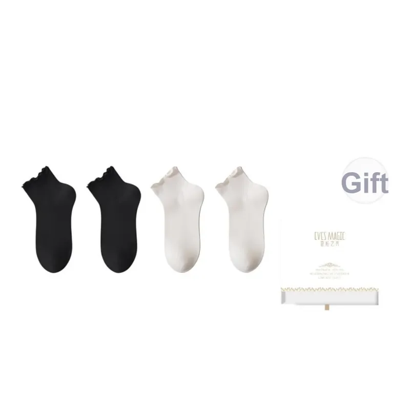 XIA.WA.ZHI.XIU Ankle Socks Women's Box 4 Pack-0