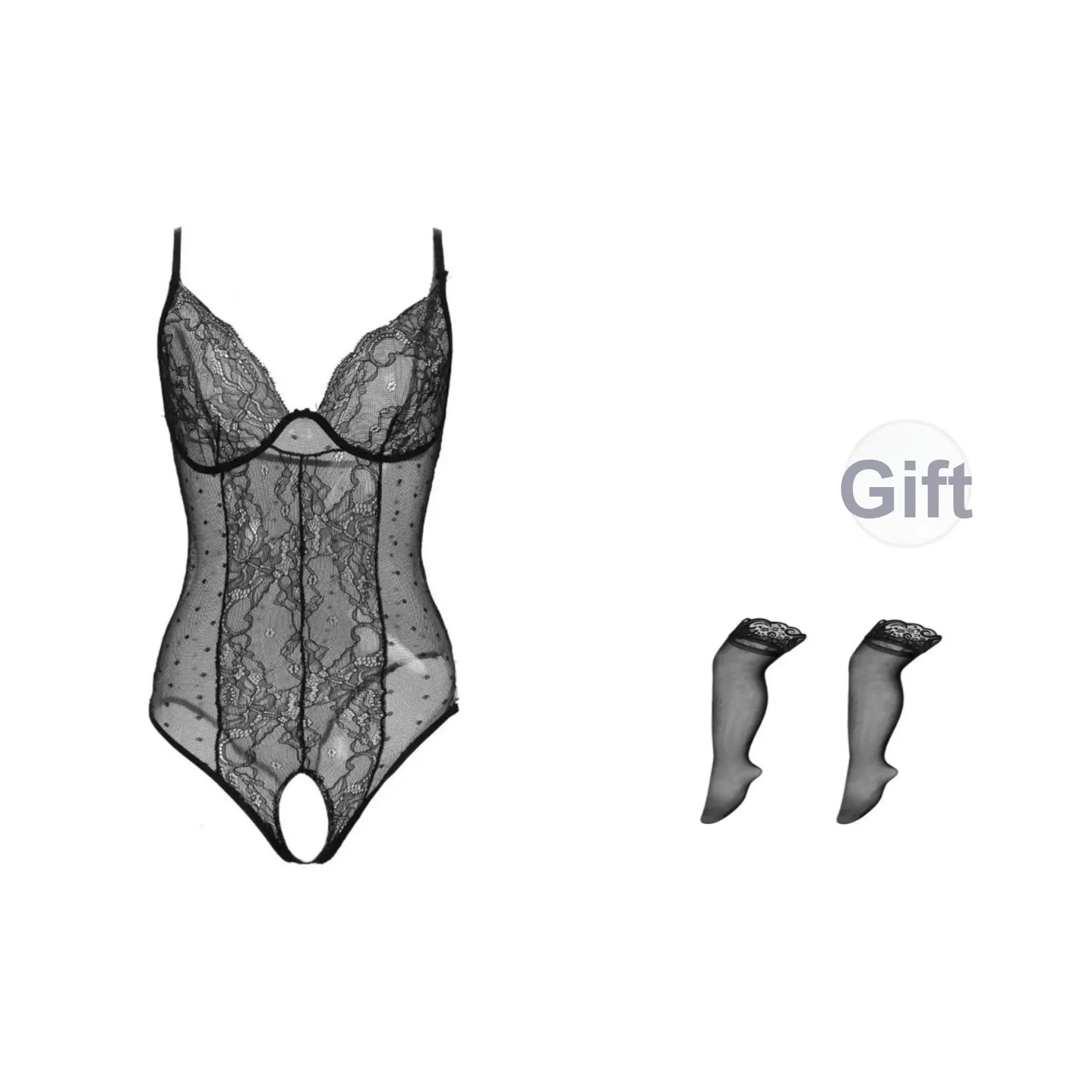 XIUDAI Черный Женское боди