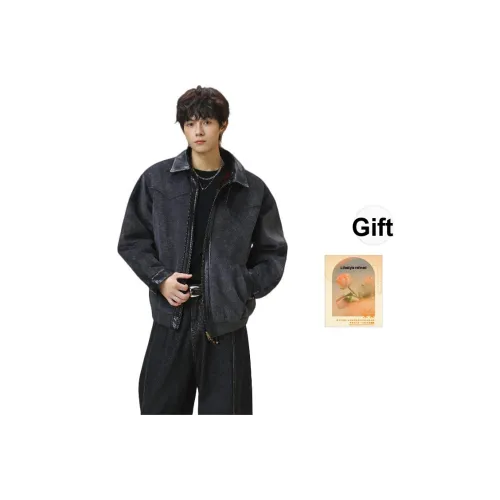 UZXJ Черный С подарками Бренд Поздравительная открытка Унисекс Пуховики