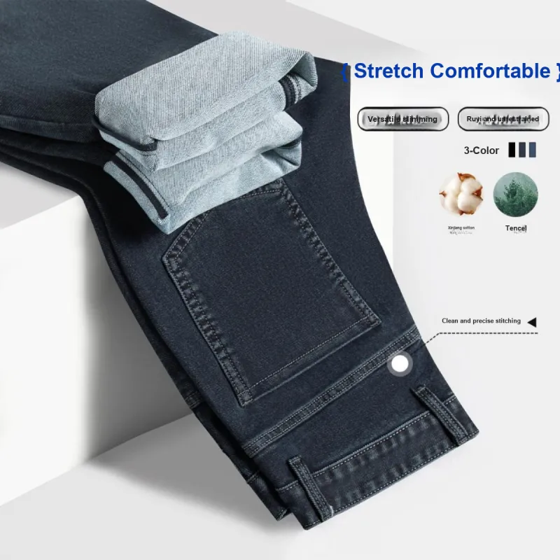 Red bean Jeans Men-16