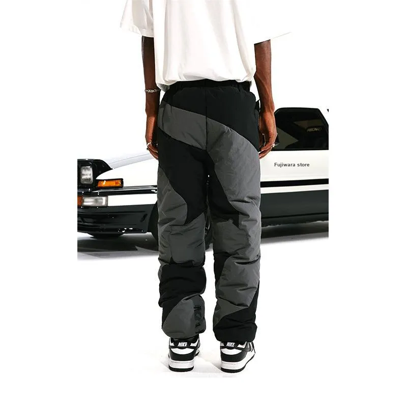 MR.ENJOYDA MONEY MR. ENJOYDA MONEY X Header Text D Co-branded Series Down & Insulated Pants Unisex Black-2