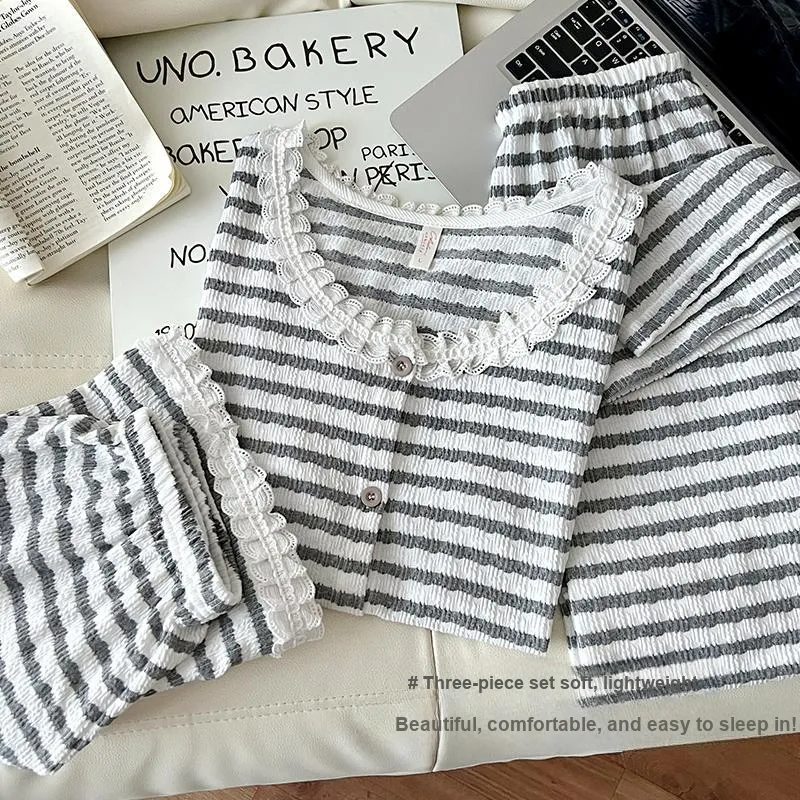 WANANNI Pajama Set Women's Gray-1