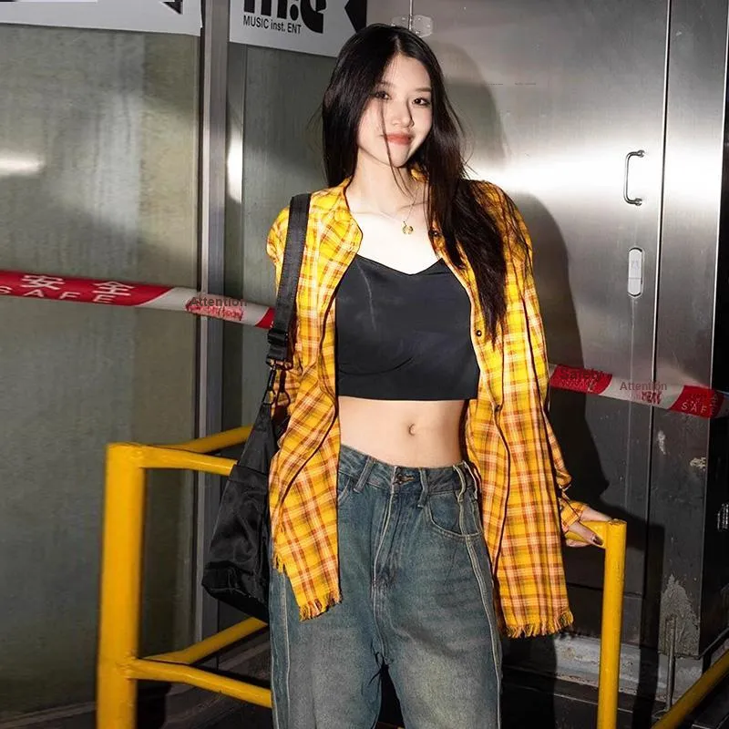 NEAR HERE Shirts Unisex Yellow-3