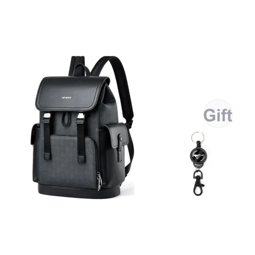 SEPTWOLVES Рюкзак из искусственной кожи QPL большой унисекс черный