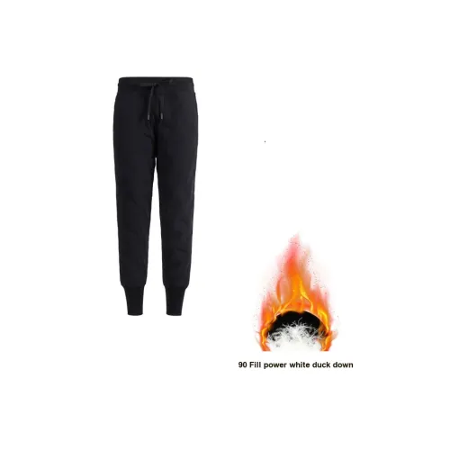 Hao Zhilang Пуховые штаны Хлопковые штаны Женские Черные