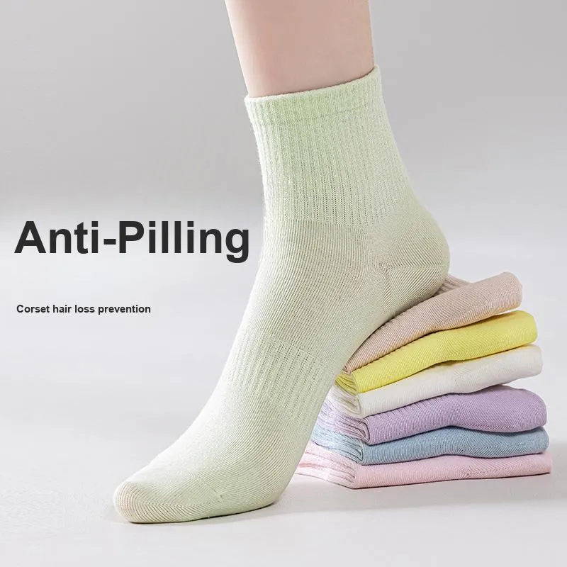 XIA.WA.ZHI.XIU Ankle Socks Women's Shopping Bag 5 Pack-21