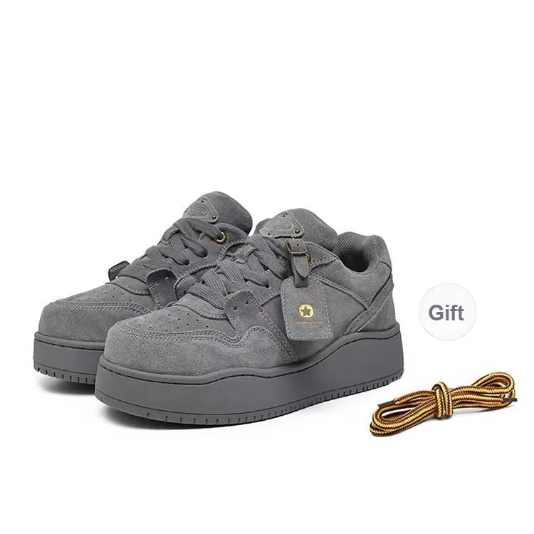 WJA Skateboard Shoes Women's Low Top Gray-1