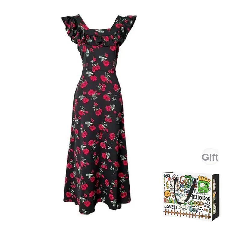 OURUOKE Sleeveless Dress Women's-0