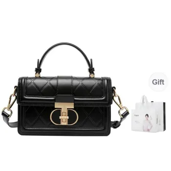 TUCANO PU With Leather Crossbody Handbag Trumpets Women's Classic Black