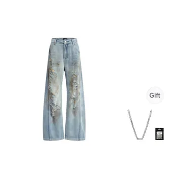 IMXS New Horse Run Collection Jeans Unisex Distressed Blue