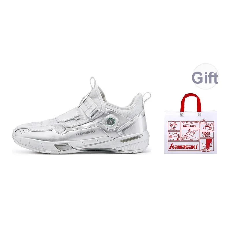 Kawasaki Traverse 2.0 Badminton Shoes Unisex Mid Top Silver Blue White