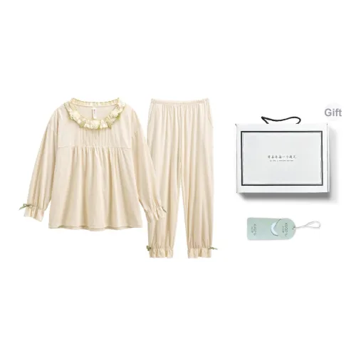 XUANZHITING Пижамный комплект женский Gift Box Set Абрикос