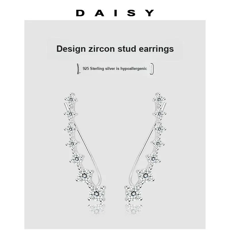 Daisy Dream 925 Sterling Silver Stud Earrings Women's-4