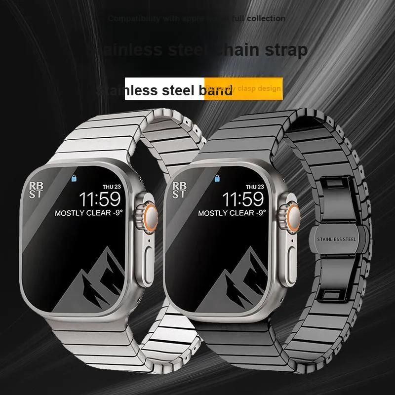CHRROTA Watch Band Apple Compatibility Stainless Steel Material-1