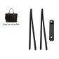 Black[2 Pack Underarm Shoulder Strap 81cm+Pressure-Relieving Shoulder Pads]