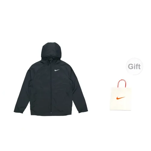 Nike Sportswear Essentials Series Jackets Men Black Gift Bag